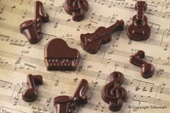 Silikomart Silikonová forma na čokoládu hudební nástroje 