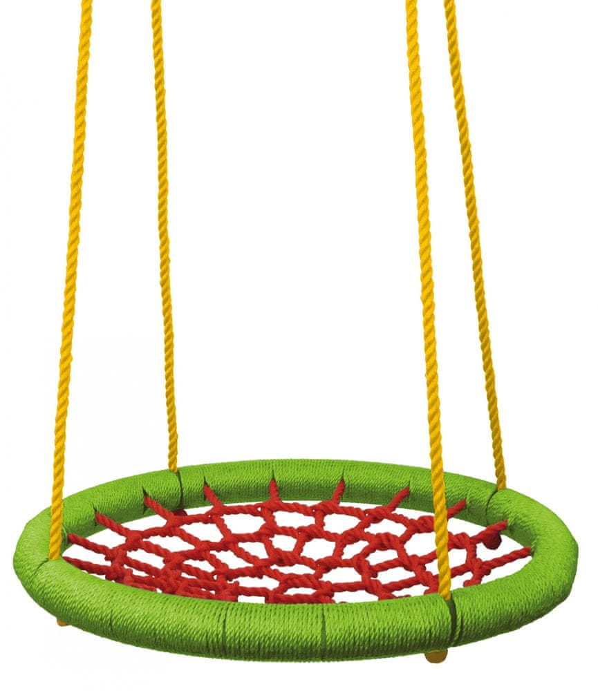 Levně Woody Houpací kruh zelenočervený (průměr 83 cm)