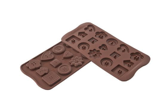 Silikonová forma na čokoládu – knoflíčky