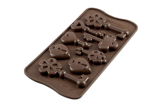 Silikonová forma na čokoládu klíče