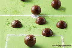 Silikonová forma na čokoládu fotbalový míč 