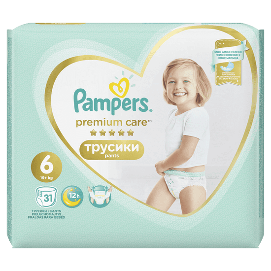 Pampers Pants Premium Care 6 (15+ kg) 93 ks (3x31 ks)