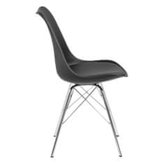 Design Scandinavia Jídelní židle Blume (SET 4 ks), černá