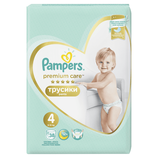 Pampers Premium Care Pants 4 (9-15 kg) 76 ks (2x38 ks)