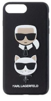 Karl Lagerfeld Karl and Choupette Hard Case Black pro iPhone 7 Plus / 8 Plus KLHCI8LKICKC - zánovní