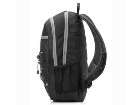 batoh na notebook HP 15.6 Active Black Backpack 1LU22AA postranní kapsy voděodolný