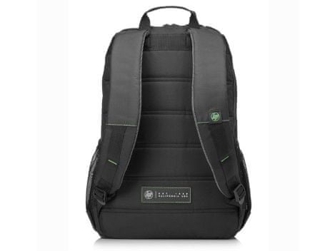 batoh na notebook HP 15.6 Active Black Backpack 1LU22AA prodyšné ramenní popruhy