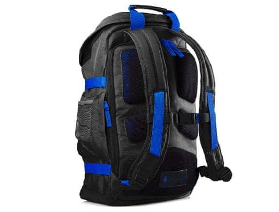 batoh na notebook HP 15.6 Odyssey BlkBlue Backpack Y5Y50AA prodyšné ramenní popruhy polstrovaná záda batohu