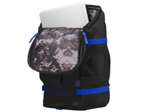 batoh na notebook HP 15.6 Odyssey BlkBlue Backpack Y5Y50AA vnitřní polstrovaná kapsa na notebook
