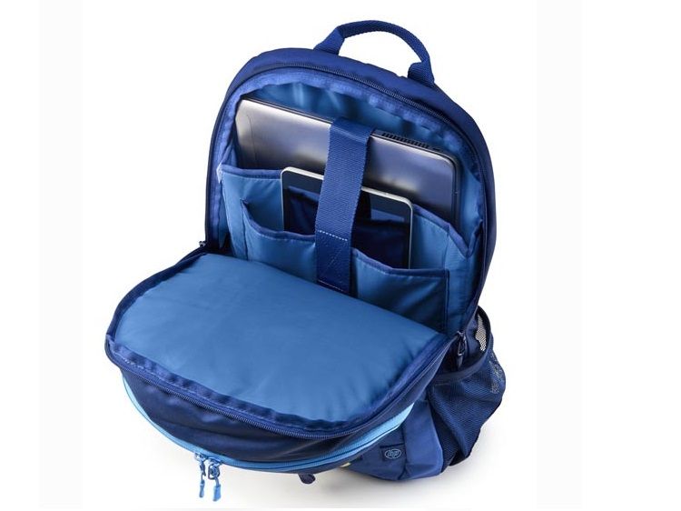 batoh na notebook HP 15.6 Active Backpack (Navy Blue/Yellow) 1LU24AA vnitřní polstrovaná kapsa na notebook