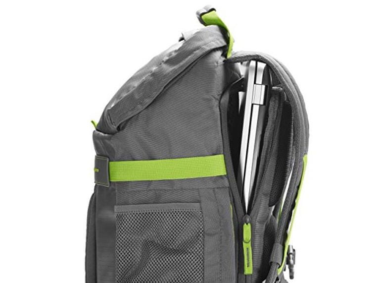 batoh na notebook HP 15.6 Grey Odyssey Backpack L8J89AA vnitřní polstrovaná kapsa na notebook