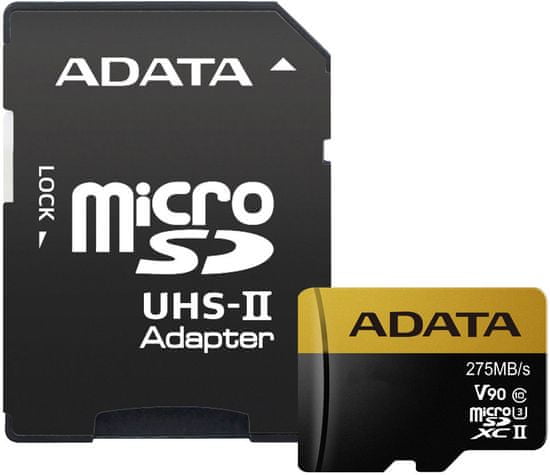 Adata microSDXC Premier One 64GB UHS-II U3 + SD adaptér (AUSDX64GUII3CL10-CA1)