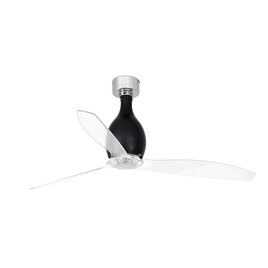 FARO Barcelona MINI ETERFAN 32027 50,4“ matná černá/transparentní Reverzní stropní ventilátor