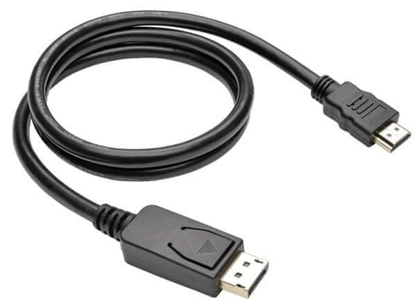 Levně C-Tech Kabel DisplayPort/HDMI, 2 m, černý CB-DP-HDMI-20