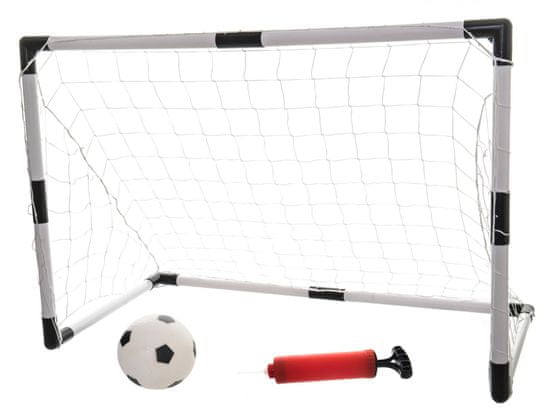 Teddies Fotbalová branka 84x54x42cm s míčkem a pumpičkou