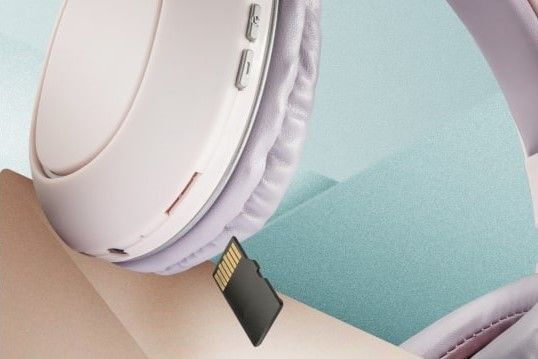 moderní Bluetooth sluchátka dona trust zabudovaný slot na kartu microSD 10 m dosah signálu