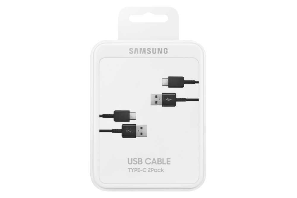Levně Samsung datový kabel USB-C EP-DG930MBEGWW 2 pack černý