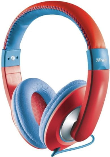 Trust Sonin Kids sluchátka, modro-červená