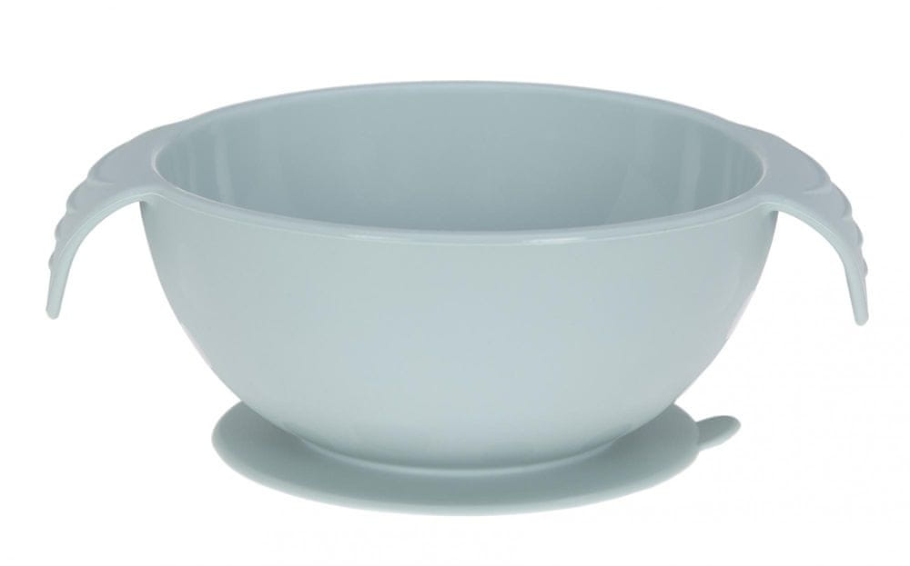 Levně Lässig Bowl Silicone blue with suction pad