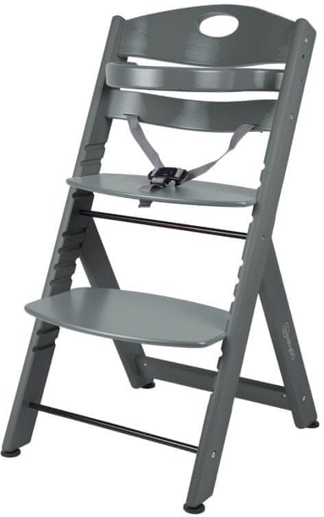 Levně BabyGO Jídelní židlička FAMILY XL Grey