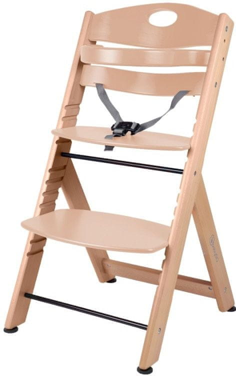 Levně BabyGO Jídelní židlička FAMILY XL Natural