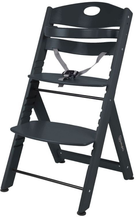 Levně BabyGO Jídelní židlička FAMILY XL Black