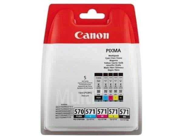 Levně Canon PGI-570/CLI-571 PGBK/C/M/Y/BK Multi pack (0372C004), barevná