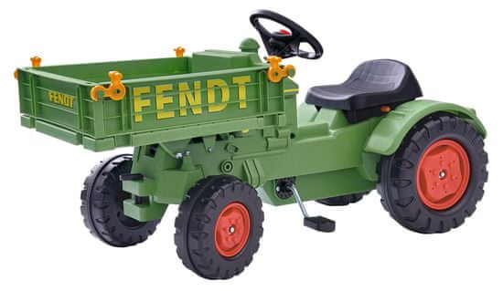 BIG Šlapací traktor Fendt s vyklápěcí plošinou