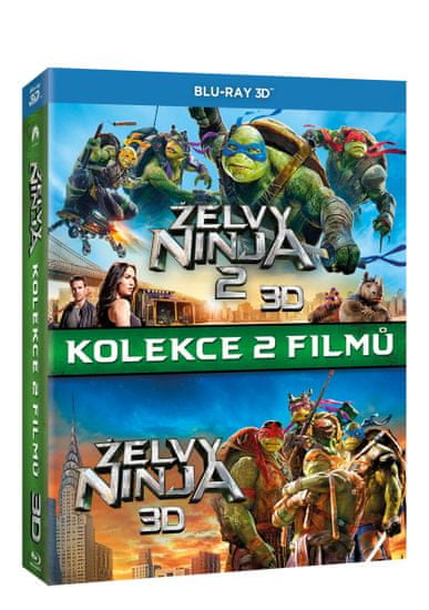 Želvy Ninja - Kolekce 1+2 3D+2D (3BD)