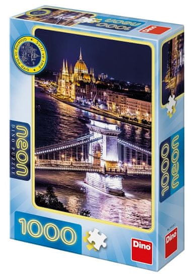 Dino Budapešť Neon 1000 dílků
