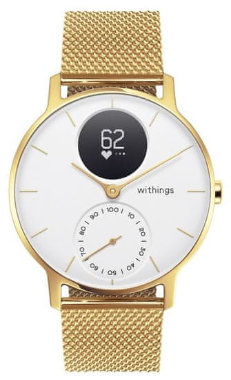 Withings Steel HR (36 mm), Limited Edition, Champagne Gold/White