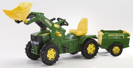 Rolly Toys Šlapací traktor Farmtrac John Deere s vlečkou
