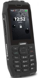 myPhone Hammer 4, odolný tlačítkový telefon, voděodolný, odolný proti prachu.