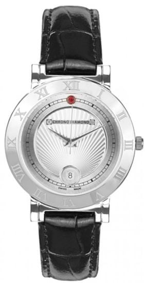 Chrono Diamond dámské hodinky 12810A Damenuhr Ilka Stahl
