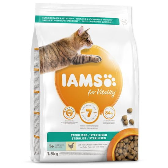 IAMS Cat Adult Sterilized Chicken 1,5 kg