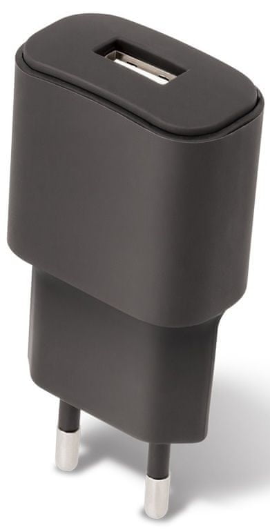 Forever Cestovní dobíječ USB 2 A TC-01 s microUSB kabelem, černý GSM032675