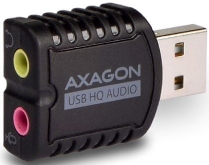 Levně AXAGON ADA-17, USB 2.0 Stereo HQ Audio MINI adaptér