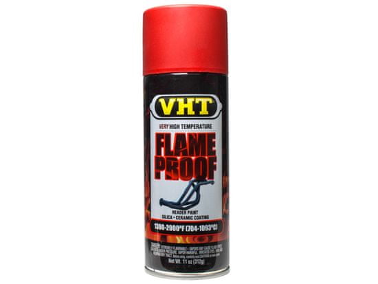 VHT Flameproof žáruvzdorná barva červená matná, do teploty až 1093°C