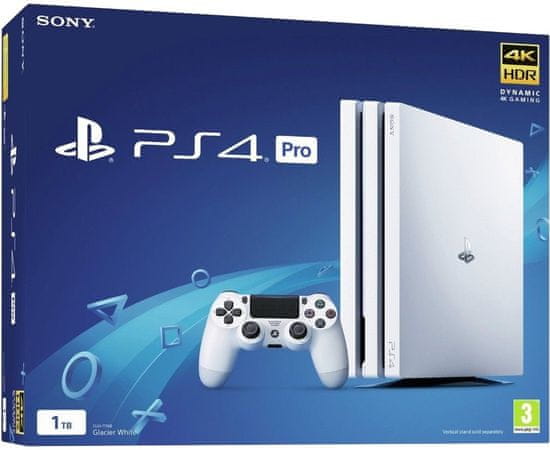 Sony PlayStation 4 Pro - 1TB, bílá, (PS719790914)