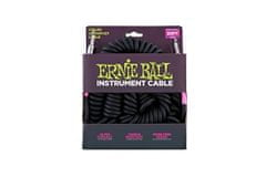 Ernie Ball 6044 nástrojový " Coil " kabel 9.14m Rovný / Rovný Jack - černý