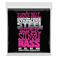 Ernie Ball 2844 Stainless Steel Super Slinky Bass .045 - .100 - struny na basovou kytaru - 1ks