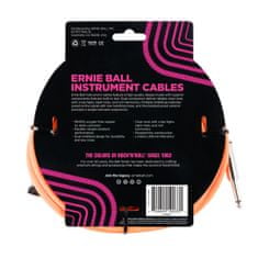 Ernie Ball 6079 10' Braided Straight / Angle Instrument Cable - Neon Orange