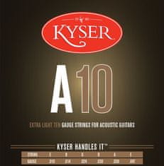 Kyser USA EXTRA LIGHT A10, 92/8 phosphor bronze, 10-47 - struny na akustickou kytaru - 1ks