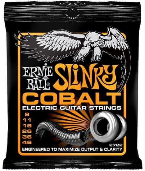 Ernie Ball 2722 Cobalt Slinky .009-.046 struny na elektrickou kytaru