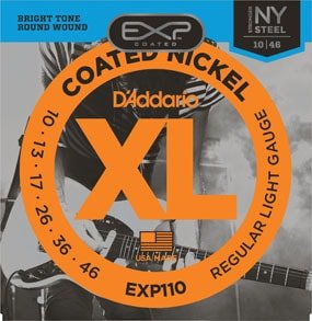 Daddario EXP110 Coated Nickel NY Steel Electric Regular Light .010-.046 struny na elektrickou kytaru