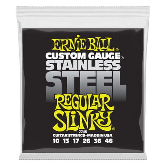 Ernie Ball 2246 Stainless Steel Regular Slinky .010 - .046 struny na elektrickou kytaru