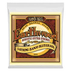 Ernie Ball 2063 Earthwood 5-String Banjo Bluegrass Loop End 80/20 Bronze - struny na pětistrunné banjo - 1ks