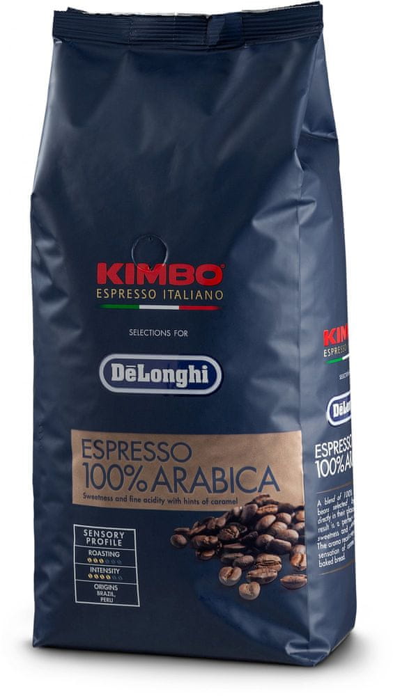 Levně Kimbo DeLonghi zrnková káva Arabica 1kg
