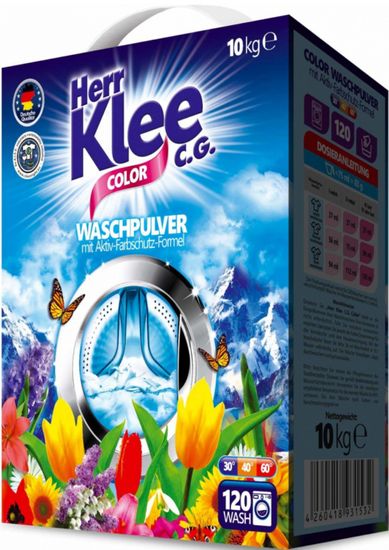 Herr Klee Color Prací prášek 10 kg BOX - 120 praní