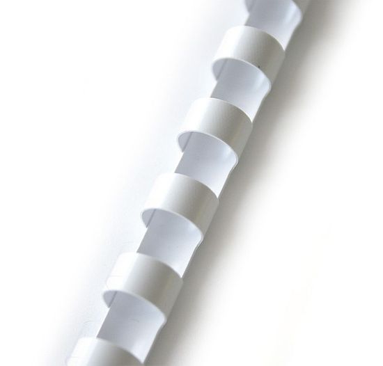 Univox Hřbet pro kroužkovou vazbu 45 mm, ovál, bílý / 50 ks
